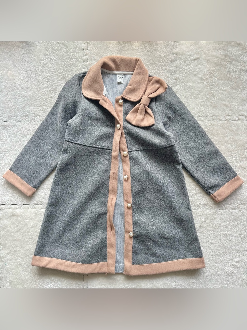 SHEIN Gray Coat, Size 7